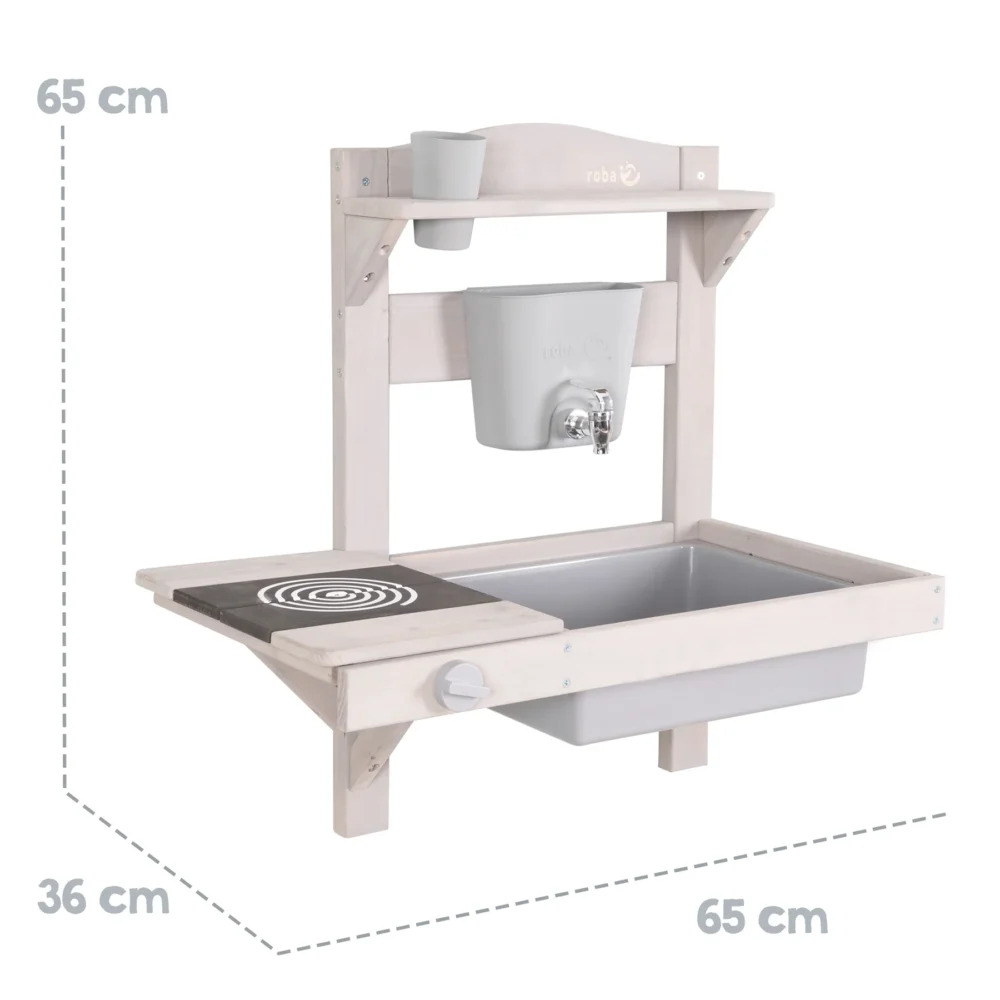 Cocina de barro para colgar con accesorios - Madera certificada FSC - Imagen 5